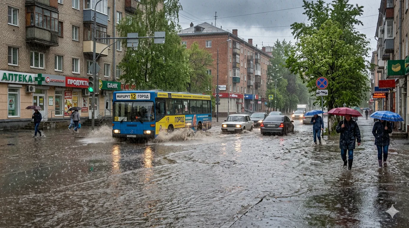 Ливни, паводки и жара до +27°: синоптики предупредили россиян о погоде, которая накроет на выходных