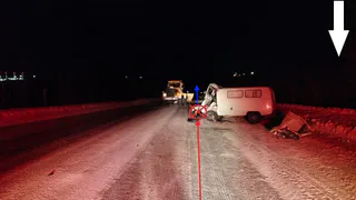 Под Усинском в столкновении с неустановленным авто погиб 51-летний водитель "буханки"