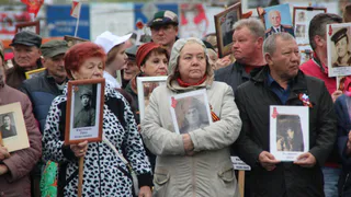 В День Победы по улицам Рязани прошел "Бессмертный полк"