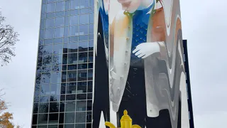 На улице Есенина в Рязани появился еще один мурал