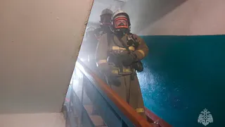 В Муроме пожарные спасли троих детей и взрослых из горящей квартиры