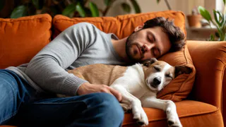 Почему собака прижимается к хозяину, когда спит: дело не только в инстинктах с эмоциями