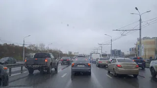 На Московском шоссе в Рязани образовалась двухкилометровая пробка