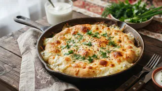 Сыр заливаю кефиром - готовлю сытные и вкусные ленивые хачапури: 10 минут - и готово, улетают со стола первыми