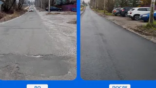 За время дорожного сезона 2025 года в Петушках отремонтировали 5,8 километра дорог