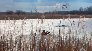 Тонкий лед на озере Юхора повлек гибель человека