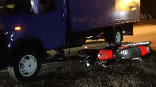ДТП в Рязани: мотоциклист попал под колеса грузовика