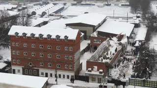 Разрушение дома в Брянске попало на видео