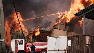 В Боровецком лесу пожарные пытаются справиться с огнем