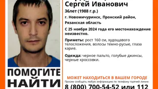В Пронском районе пропал 36-летний мужчина