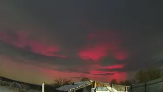 Над Рязанской областью в новогоднюю ночь засверкало северное сияние