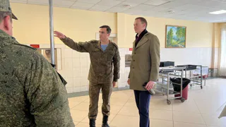 Малков посетил учебный центр мобилизованных рязанцев в Сельцах