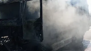 На трассе М-7 в Ковровском районе сгорел грузовой автомобиль