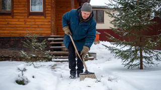 Муж научил как без больших усилий почистить дорожку от снега вручную: теперь двор всегда чистый и ухоженный - мой зимний лайфхак