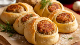 Достаточно выложить фарш на тесто и запечь: лучше котлет вы не пробовали — вкусные даже на второй день