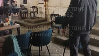 Обвал фасада на улице Почтовой в Рязани напугал прохожих