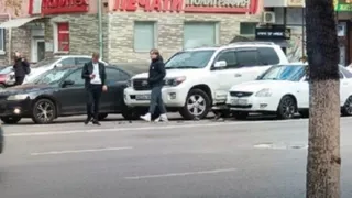 На площади Победы в Рязани 14 октября столкнулись три авто