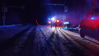 Иномарка влетела в столб на дороге Айкино — Кослан