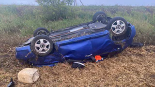 В Сасовском районе после опрокидывания погиб водитель Lifan