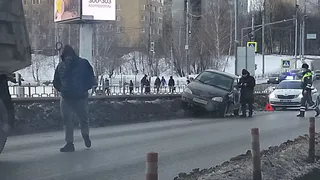 На Муромском шоссе в Рязани в ДТП попали Lada и КамАЗ