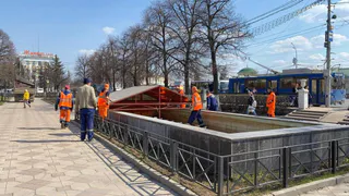11 апреля в Рязани начали подготовку городских фонтанов к запуску