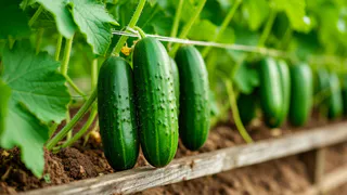 Теперь всегда делаю такие подвязки для огурцов: идею подсмотрела у опытного фермера