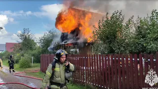 В Удмуртии из-за оставленной без присмотра электросушилки сгорел дачный дом