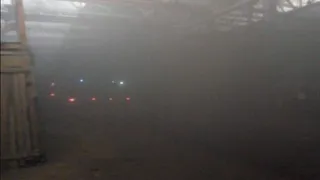 Видео. На улице Промышленной горело здание бывшего завода