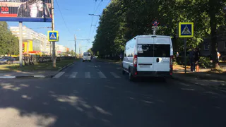 Маршрутка сбила 8-летнего велосипедиста прямо на пешеходном переходе