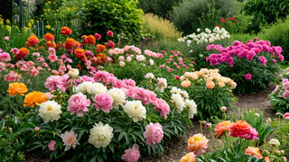 Сажаю рядом с пионами — обязательно: клумба непрерывно цветет все лето — 8 вариантов 