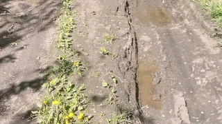 Упадочное состояние дорог СНТ "Машиностроитель" за вокзалом тревожит магнитогорцев