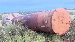 В Скопинском районе рухнула водонапорная башня из-за урагана