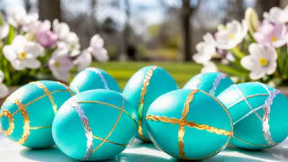 Модный бирюзовый оттенок для пасхальных яиц: простой метод окрашивания натуральными средствами - никакой химии 
