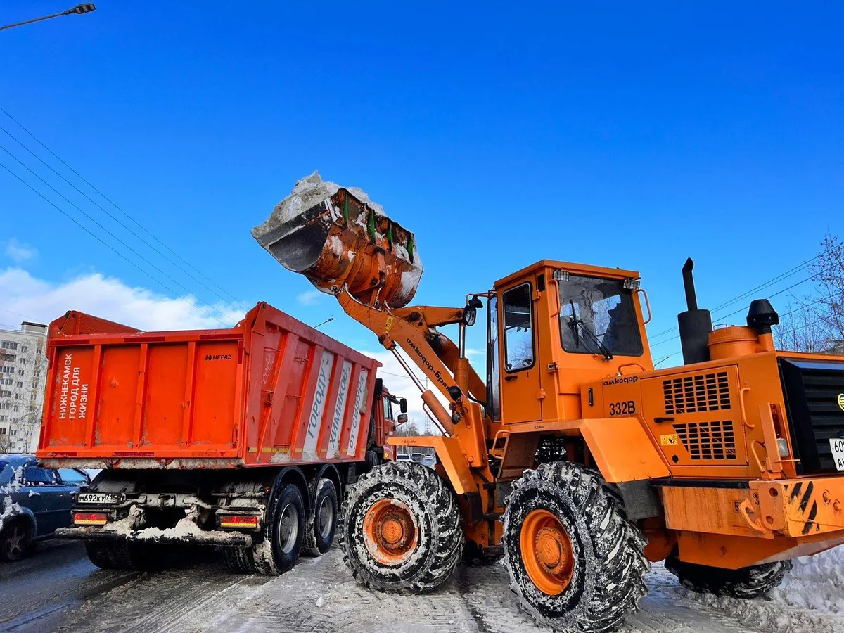 21 января в Нижнекамске уберут снег на 4 улицах