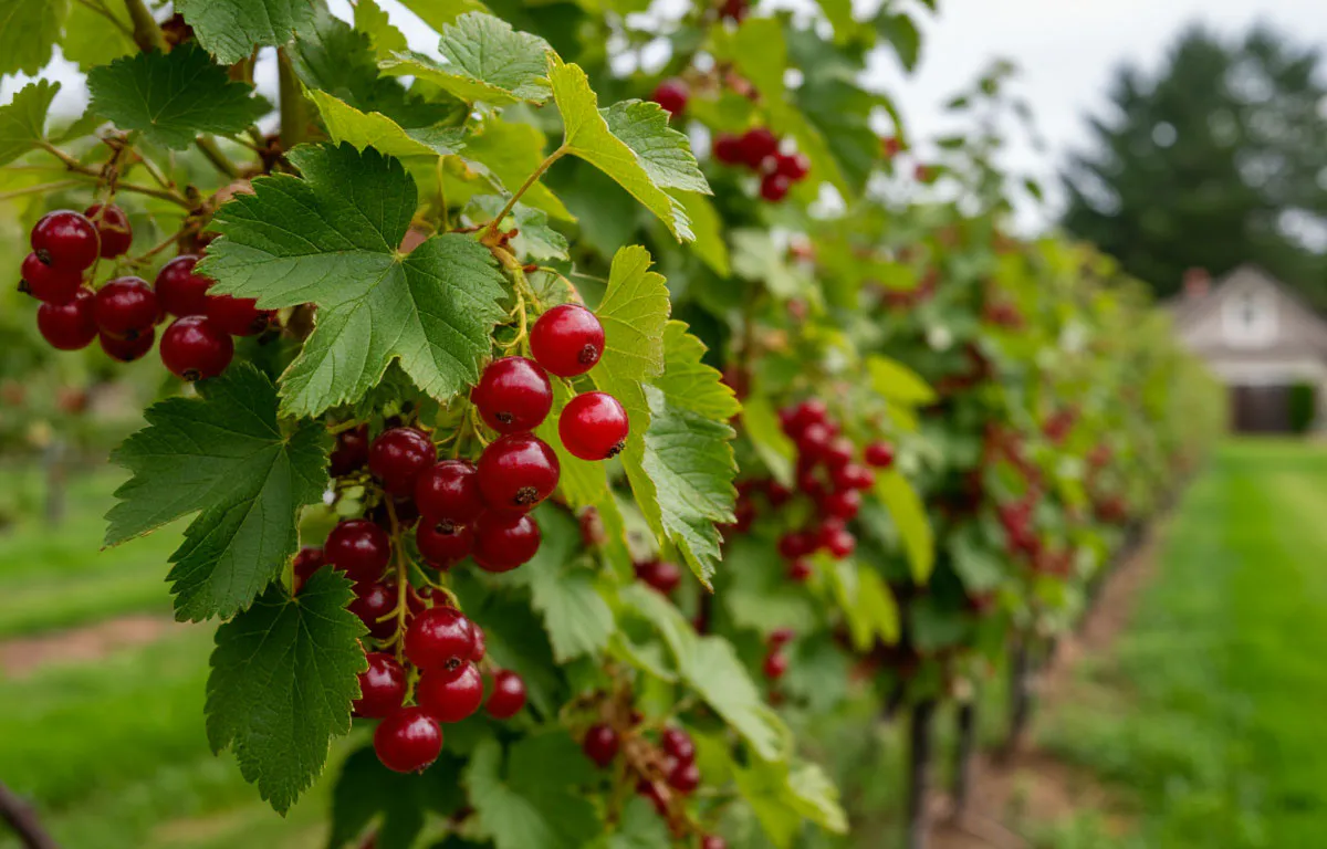 Всего 30 минут осенью - и смородина одаривает меня ягодами всё лето