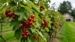 Всего 30 минут осенью - и смородина одаривает меня ягодами всё лето