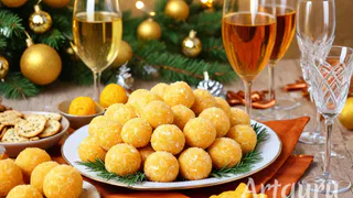 Вкусные сырные шарики с сюрпризом для праздничного стола