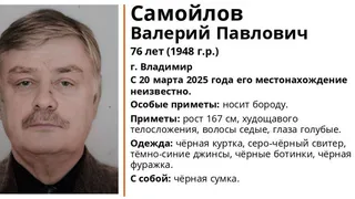 Во Владимире разыскивают 76-летнего мужчину в чёрных куртке и фуражке