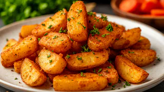 Если бы у меня был ресторан, это блюдо было бы хитом: такая царская картошка - всегда главный герой праздничного стола