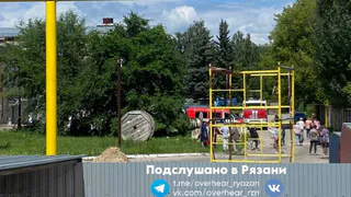 В Рязани утром 24 июня загорелось офисное здание