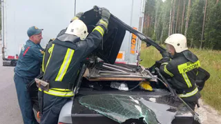 МЧС России деблокировало пострадавших в ДТП у деревни Лихая Пожня