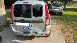 В Захаровском районе LADA столкнулась с питбайком на трассе Р-132