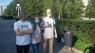 «Это не последняя акция»: Активист Андрей Хаджиев рассказал подробности прошедшего шахматного турнира в противогазах