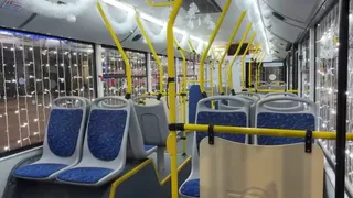 Во Владимире на маршруты вышли празднично украшенные автобусы