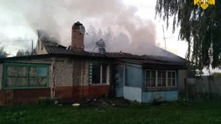 Пожар в с. Васьковичи Почепского района