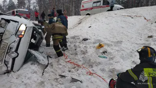 ДТП с пострадавшим в Гусь-Хрустальном: легковой автомобиль улетел в кювет