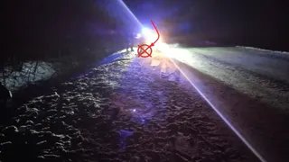 Автомобиль "Ниссан" вылетел в кювет на трассе в Коми