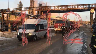 Роспотребнадзор оценил качество воздуха после пожара на нефтезаводе в Рязани
