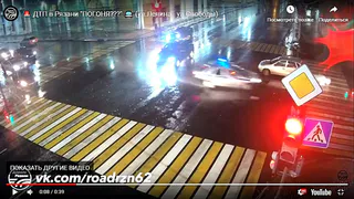 На перекрёстке улиц Свободы и Ленина в автомобиль Росгвардии врезался внедорожник