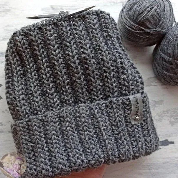 Простой, двусторонний узор спицами: резинка "Патронаж"